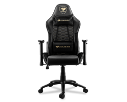 Кресло компьютерное игровое Cougar OUTRIDER Royal черный, желтый