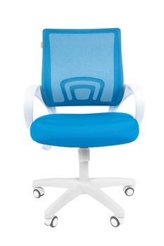 Офисное кресло Chairman 696 Россия белый пластик TW голубой - фото 25612