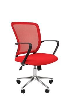 Офисное кресло Chairman 698 Россия TW-69 красный хром new - фото 26014