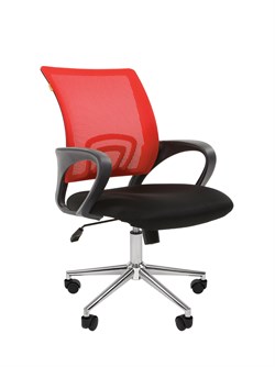 Офисное кресло Chairman 696 Россия TW красный хром new - фото 26023
