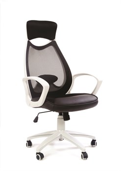 Офисное кресло Chairman 840 Россия белый пластик TW11\TW-01 черный - фото 26348