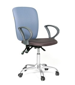 Офисное кресло Chairman 9801 Россия сид15-13 серый/сп 15-41 голубой - фото 26427