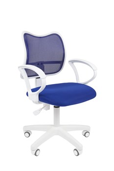 Офисное кресло Chairman 450 LT Россия белый пластик TW-10/TW-05 синий - фото 26520