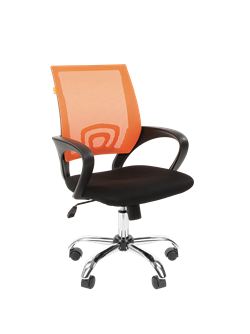 Офисное кресло Chairman 696 Россия TW оранжевый хром - фото 26599
