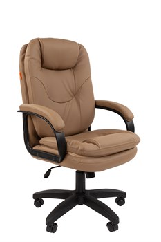 Офисное кресло Chairman 668LT Россия черный пластик, экопремиум бежевый N - фото 26605