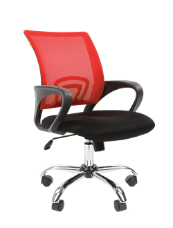 Офисное кресло Chairman 696 Россия TW красный хром - фото 26711