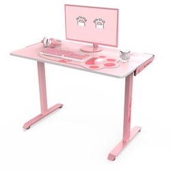Стол для компьютера (для геймеров) Eureka I1-S, розовый - фото 27323
