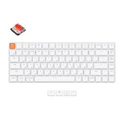 Беспроводная механическая ультратонкая клавиатура Keychron K3, 84 клавиши, без подстветки, Gateron Red Switch - фото 28923