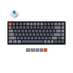 Беспроводная механическая клавиатура Keychron K2, 84 клавиши, алюминиевый корпус, RGB подсветка, Hot-Swap, Gateron Blue Switch - фото 28988
