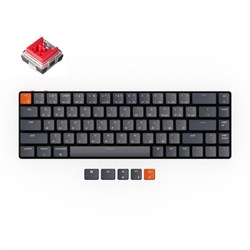 Беспроводная механическая ультратонкая клавиатура Keychron K7, 68 клавиш, White LED подсветка, Red Switch - фото 31006