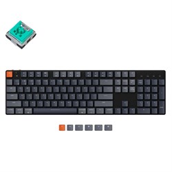 Беспроводная механическая ультратонкая клавиатура Keychron K5SE, Full Size, RGB подсветка, Mint Switch - фото 31044