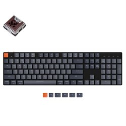 Беспроводная механическая ультратонкая клавиатура Keychron K5SE, Full Size, RGB подсветка, Brown Switch - фото 31107