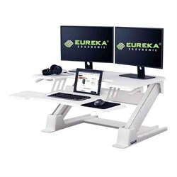 Подставка на компьютерный стол для работы стоя Eureka CV-PRO36W, белый - фото 32210
