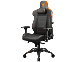 Кресло компьютерное игровое Cougar ATLANT Чёрно-оранжевый - фото 33276