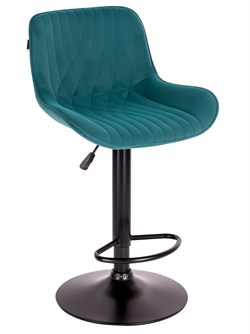 Барный стул Everprof Grace Black Ткань Темно-зеленый - фото 34278