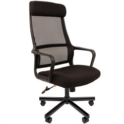 Офисное кресло CHAIRMAN 590, ткань/сетчатый акрил, черный - фото 36665