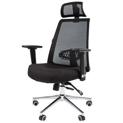 Офисное кресло CHAIRMAN 535 LUX, ткань/сетка, черный - фото 36709