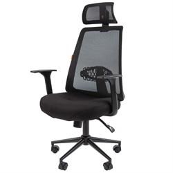 Офисное кресло CHAIRMAN 535 BLACK, ткань/сетка, черный - фото 36729