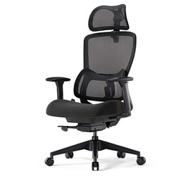 Эргономичное компьютерное кресло Eureka ERK-OC15-B, черное - фото 36862