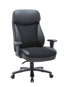 Офисное кресло Chairman CH414 экокожа/ткань, черный - фото 37416