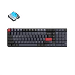 Беспроводная механическая клавиатура QMK Keychron K17 Pro, 103 клавиши, Knob, Hot-Swap, Gateron low profile Blue Switch - фото 39312