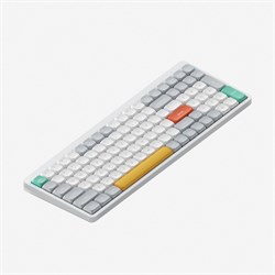 Беспроводная механическая клавиатура QMK Nuphy AIR96v2 Ionic White, RGB, Hot Swap, Red Switch - фото 39726