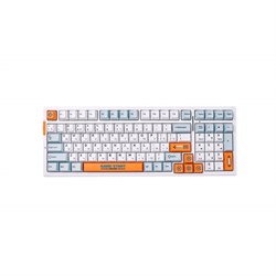 Беспроводная механическая клавиатура MCHOSE G98 Pro, оранжевый и синий, Snow Tiger Switch - фото 42661