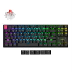 Беспроводная механическая клавиатура QMK Keychron K8 (Version 2), 87 клавиш, RGB подсветка, Keychron Red Switch - фото 43110