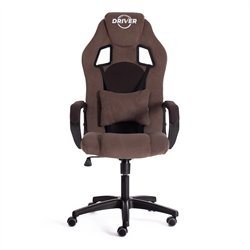 Кресло игровое TetChair DRIVER (22) флок/ткань, коричневый, 6/TW-24 - фото 43285