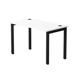 Стол прямой Everprof EVO на металлокаркасе 1180х670х755 мм Белый/Черный - фото 43393