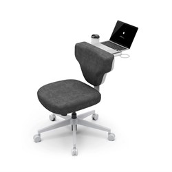 Кресло гибридной посадки FoxGear SHORTZ Fabric, размер 1 (с ноутбучным столиком), тёмно-серый - фото 44573