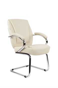 Офисное кресло Chairman 794V Россия хром экокожа бежевый - фото 44640