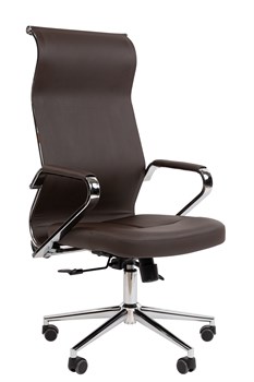 Офисное кресло Chairman 702 Россия экопремиум коричневый - фото 44655