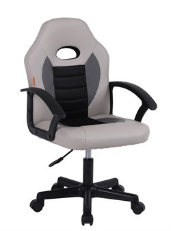 Кресло детское компьютерное CHAIRMAN CH111 экокожа, серый/светло-серый - фото 44664