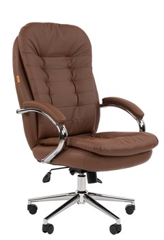 Офисное кресло Chairman 795 ЭКО Россия экокожа коричневый - фото 44665
