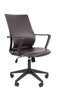 Офисное кресло Chairman 545 Россия экокожа коричневый Б/П - фото 44689