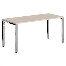 Стол прямой XGST 167.1 Бук Тиара/Нержавеющая сталь 1600х700х750 XTEN GLOSS - фото 44723