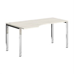 Стол эргономичный XGCET 169(L).1 Сосна Эдмонт/Нержавейка полированная 1600х900х750 XTEN GLOSS - фото 44743