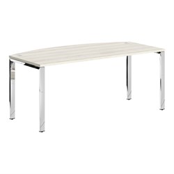 Стол руководителя XGET 189.1 Сосна Эдмонт/Нержавейка полированная 1800х914х750 XTEN GLOSS - фото 44745