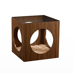 Кровать и тумбочка для кошки Eureka ERK-P-CET01-WN Peek-a-Boo - фото 44826