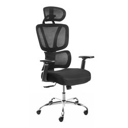 Офисное кресло TetChair Mesh-12Hr ткань/сетка, черный - фото 45295