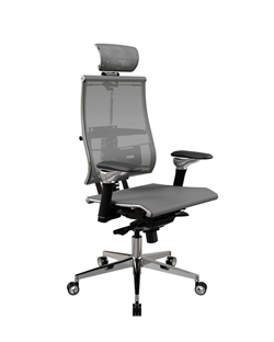 Эргономичное кресло Metta Yoga Spine F, Сетка, Серый (Y 4DF L2-5D - YM93) - фото 46145
