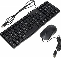 Комплект клавиатура и мышь Rapoo N1850, Black