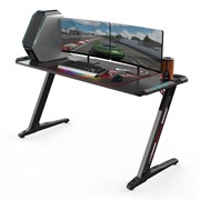 Стол компьютерный (для геймеров) Eureka Z60 c RGB подсветкой, чёрный