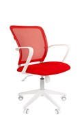 Офисное кресло Chairman 698 Россия белый пластик TW-19/TW-69 красный