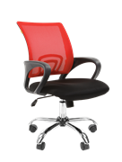 Офисное кресло Chairman 696 Россия TW красный хром