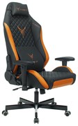 Кресло игровое Knight Explore черный/оранжевый