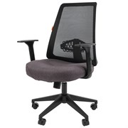 Офисное кресло CHAIRMAN 535 LT, ткань/сетка, черный/серый