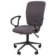 Офисное кресло CHAIRMAN 9801 BLACK, ткань серии Т, серый