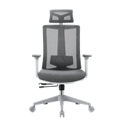 Кресло офисное EVOLUTION ERGO BLISS Grey - Сетка/Ткань, Серый
